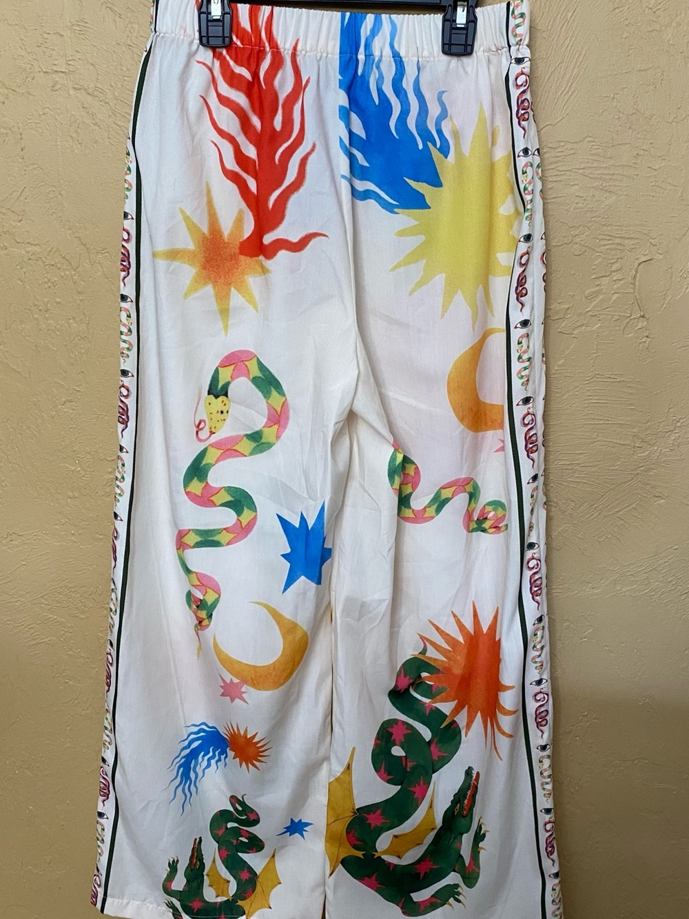 Commense Printed Wide-Leg Bottoms - Multicolor size small - Picture 7 of 8
